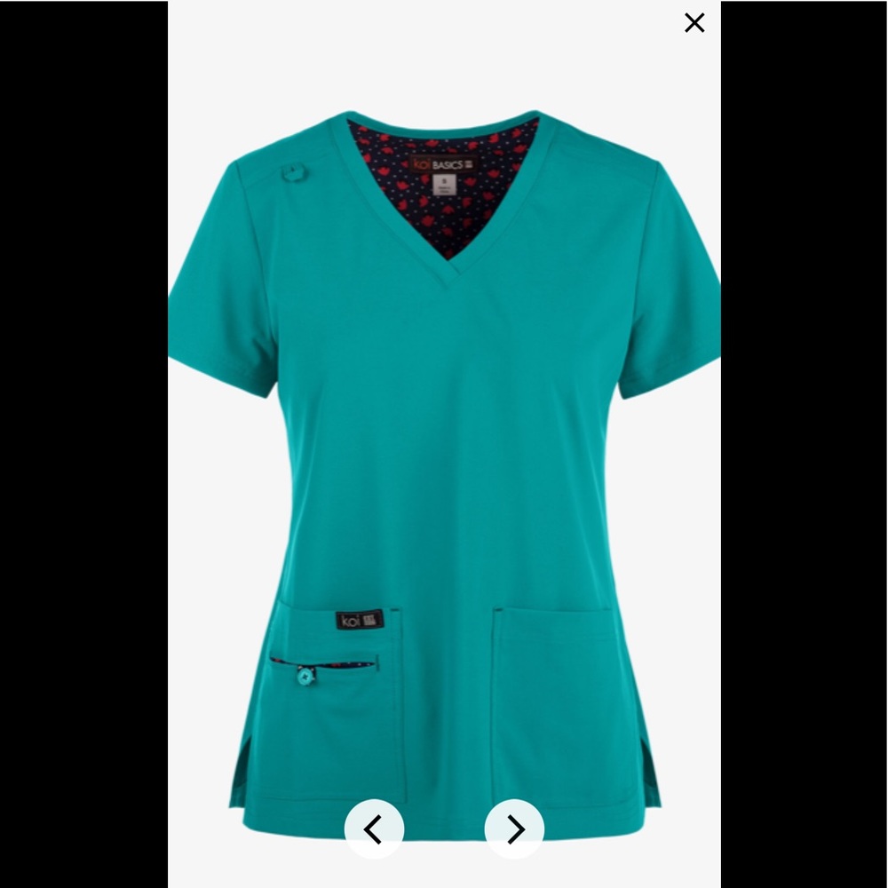 Koi Scrub Top